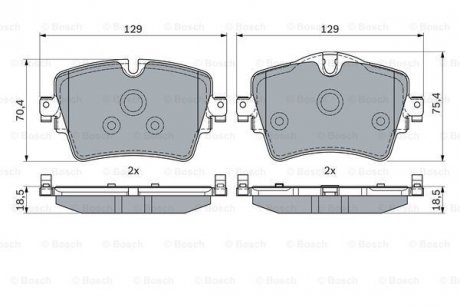 Тормозные колодки BOSCH 0 986 494 940