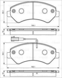 Колодки тормозные BOSCH 0 986 495 095