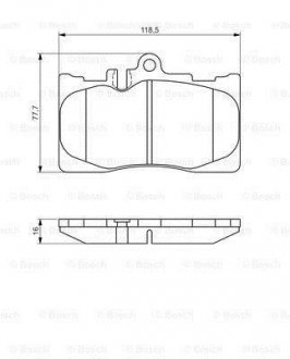 Тормозные колодки дисковые BOSCH 0986495138