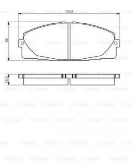 Колодки тормозные дисковые BOSCH 0 986 495 152