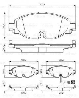 ГАЛЬМІВНІ КОЛОДКИ, ДИСКОВІ BOSCH 0 986 495 347