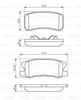 Колодки тормозные BOSCH 0 986 495 357