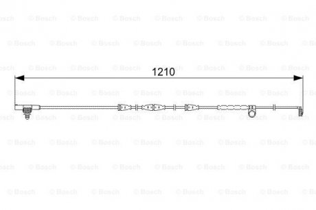 Датчик зносу гальмівних колодок BOSCH 1 987 473 054