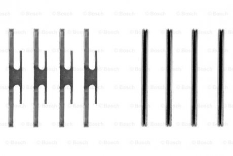 Комплект монтажный тормозных колодок BOSCH 1 987 474 210