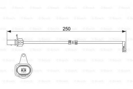 Датчик зносу гальмівних колодок BOSCH 1 987 474 510