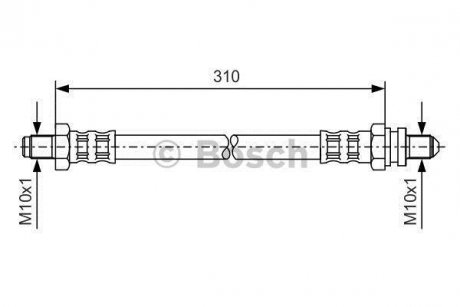 Тормозной шланг BOSCH 1987476407