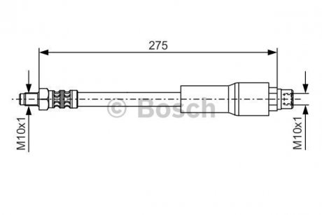 Шланг тормозной BOSCH 1 987 476 649