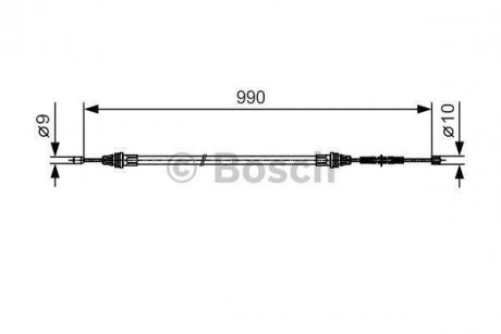 Тормозной трос BOSCH 1987477751