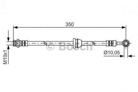 Шланг гальмівний BOSCH 1 987 481 388