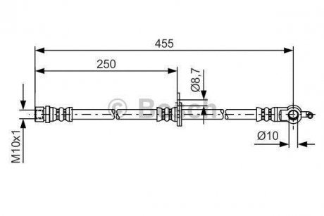 Гальмівний шланг BOSCH 1987481389