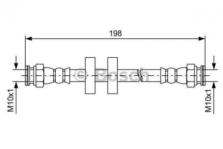 Гальмівний шланг BOSCH 1987481581