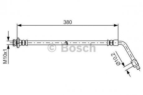 Шланг гальмівний BOSCH 1 987 481 623