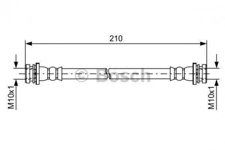 Гальмівний шланг BOSCH 1987481628