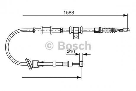 Трос ручного тормоза BOSCH 1 987 482 245