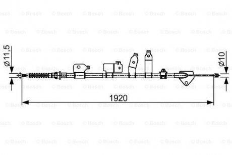 Гальмівний трос BOSCH 1987482438 (фото 1)