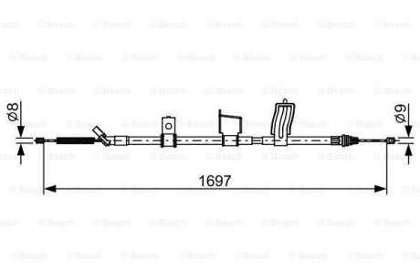 Гальмівний трос BOSCH 1987482628