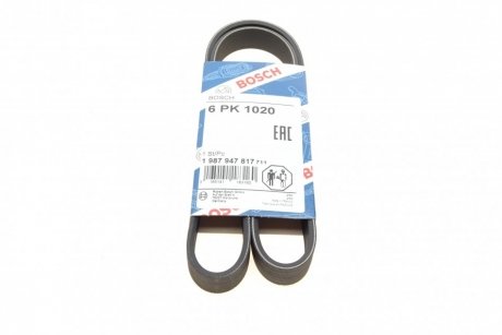 РЕМЕНЬ П-КЛИНОВЫЙ 6PK1020 BOSCH 1 987 947 817