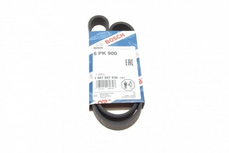 Ремень поликлиновой 6PK900 BOSCH 1 987 947 936