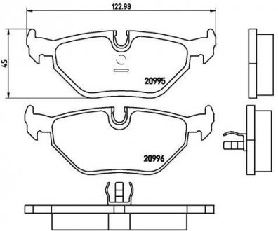 Тормозные колодки дисковые BREMBO P06 011