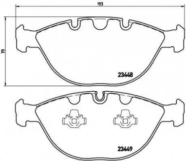 Тормозные колодки дисковые BREMBO P06 028