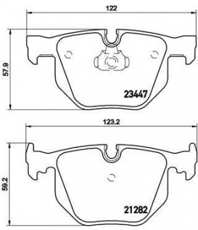 Гальмівні колодки дискові BREMBO P06 029