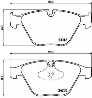 Гальмівні колодки дискові BREMBO P06 055