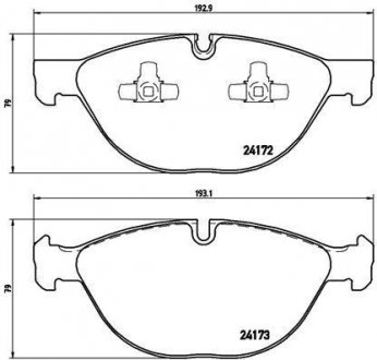 Гальмівні колодки дискові BREMBO P06 058 (фото 1)