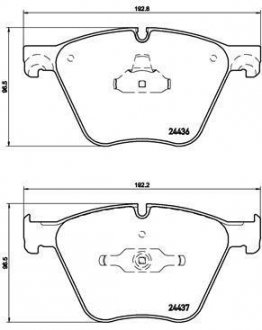 Гальмівні колодки дискові BREMBO P 06 073