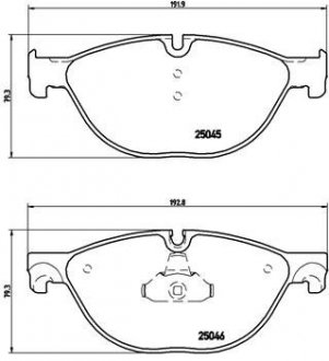 Гальмівні колодки дискові BREMBO P06 076