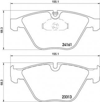 Тормозные колодки BREMBO P06 081