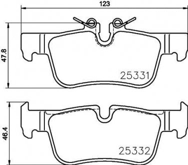 Тормозные колодки дисковые BREMBO P06 094