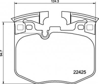 Комплект гальмівних колодок з 4 шт. дисків BREMBO P06099