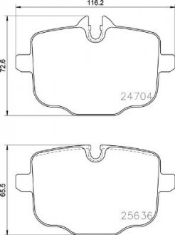 Тормозные колодки BREMBO P06 101