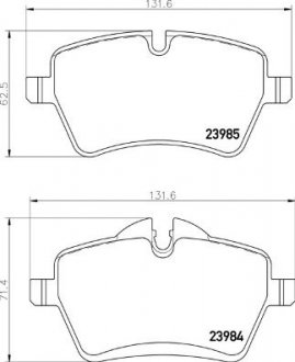 Гальмівні колодки дискові BREMBO P06 104