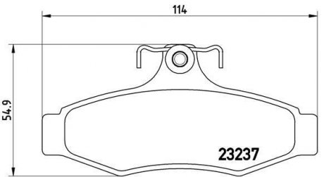 Тормозные колодки дисковые BREMBO P15 005