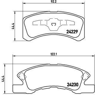 Гальмівні колодки дискові BREMBO P16 011