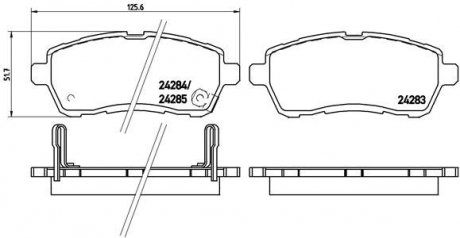 Тормозные колодки BREMBO P16 013