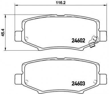 Тормозные колодки BREMBO P18 024