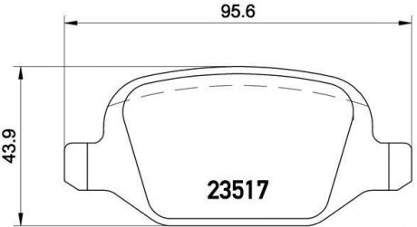 Тормозные колодки дисковые BREMBO P23 065