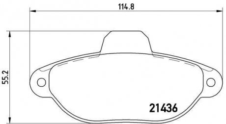 Тормозные колодки дисковые BREMBO P23 096