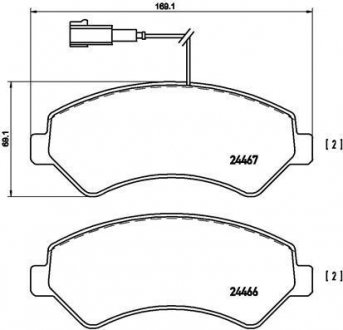 Тормозные колодки BREMBO P23 136