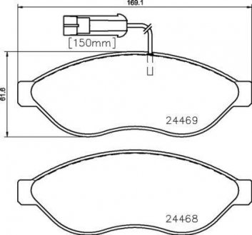 Тормозные колодки BREMBO P23 144