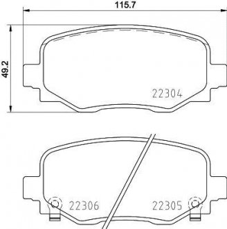 Тормозные колодки BREMBO P23 177