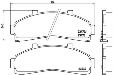 Тормозные колодки дисковые BREMBO P24 041