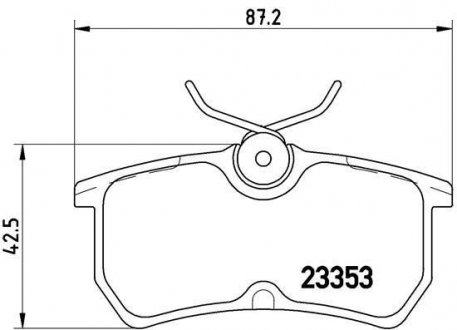 Гальмівні колодки дискові BREMBO P24 047