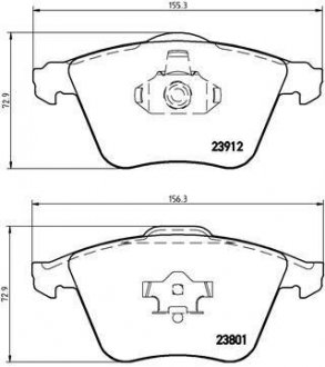 Тормозные колодки BREMBO P24 057