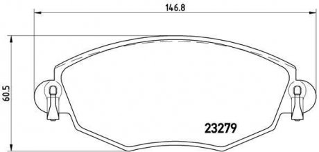 Тормозные колодки дисковые BREMBO P24 060