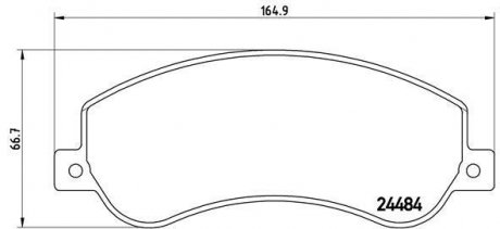 Тормозные колодки дисковые BREMBO P24 064