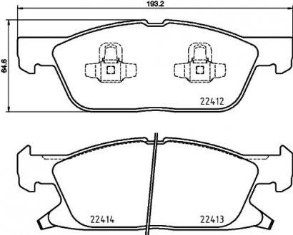 Тормозные колодки BREMBO P24 188