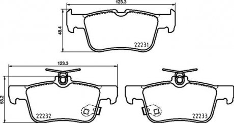 Тормозные колодки дисковые BREMBO P24 217